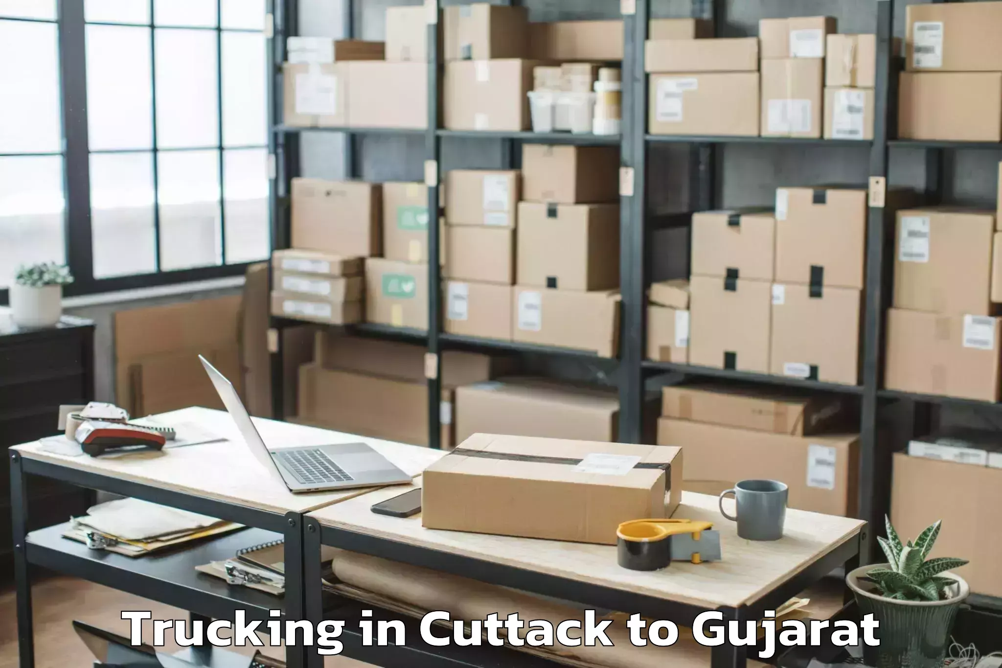 Efficient Cuttack to Crystal Mall Rajkot Trucking